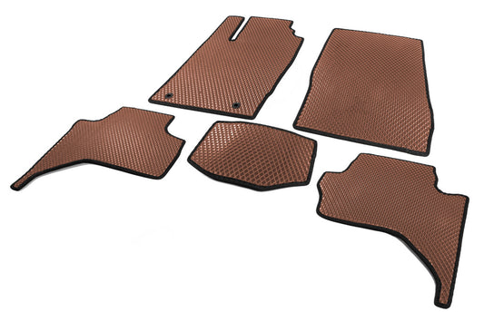 EVA car mats (Long Base, Brown) for Mitsubishi L200 2015-2024 - image 2