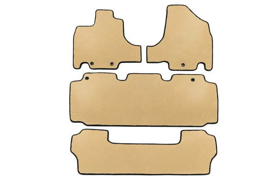 Mats (3 rows, EVA, Beige) for Honda Odyssey - Reelken Auto