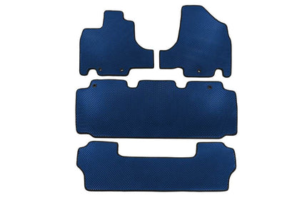 Mats (3 rows, EVA, Blue) for Honda Odyssey - Reelken Auto