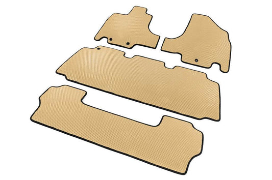 Mats (3 rows, EVA, Beige) for Honda Odyssey - Reelken Auto