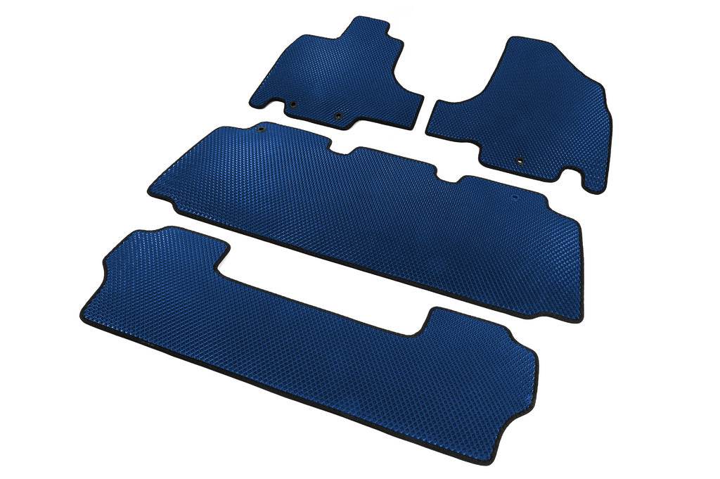 Mats (3 rows, EVA, Blue) for Honda Odyssey - Reelken Auto