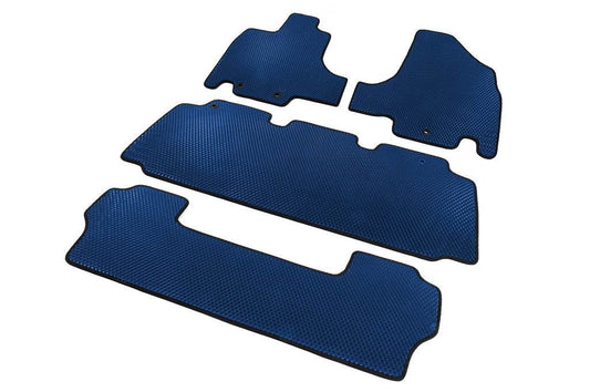 Mats (3 rows, EVA, Blue) for Honda Odyssey - Reelken Auto