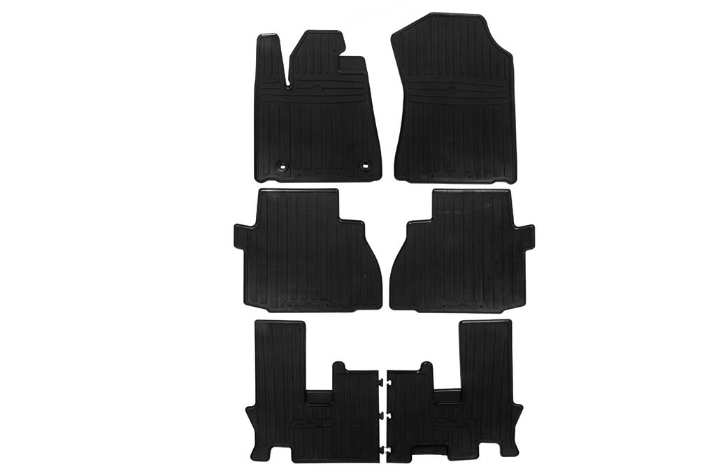 Rubber Floor Mats (3 Rows, Stingray Premium) for Toyota Sequoia 2007-2022 - image 1