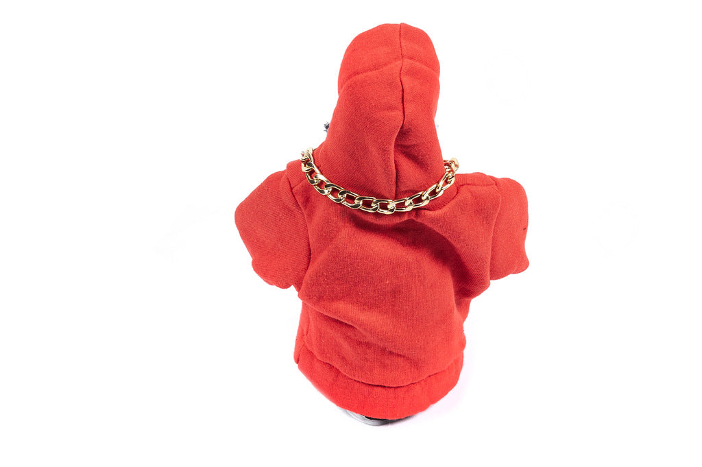 Gear Shift Cover Hoodie Style (red, black cord) - image 3