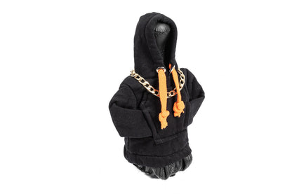 Gear Shift Cover Hoodie Style (Black, Orange Drawstring) - image 3