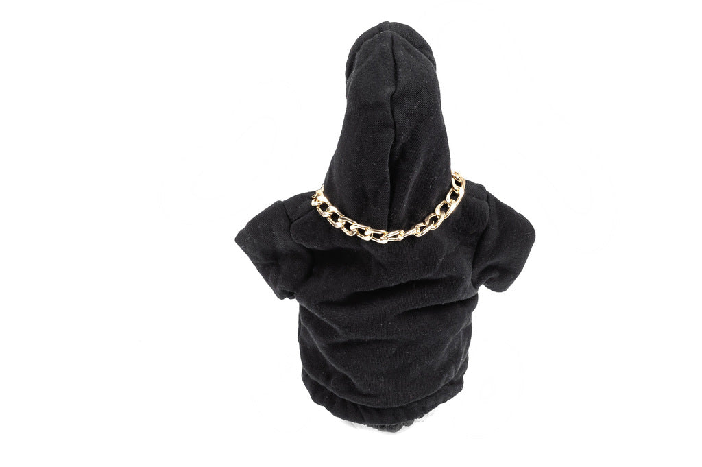 Gear Shift Cover Hoodie Style (Black, Orange Drawstring) - image 4