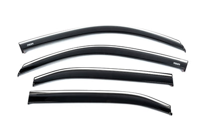 Window deflectors with chrome trim (4 pcs, Niken) for Honda eNP1 2022- - image 2