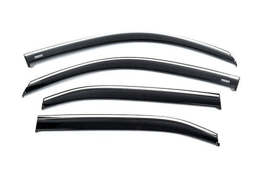 Window deflectors with chrome trim (4 pcs, Niken) for Honda eNP1 2022- - image 2