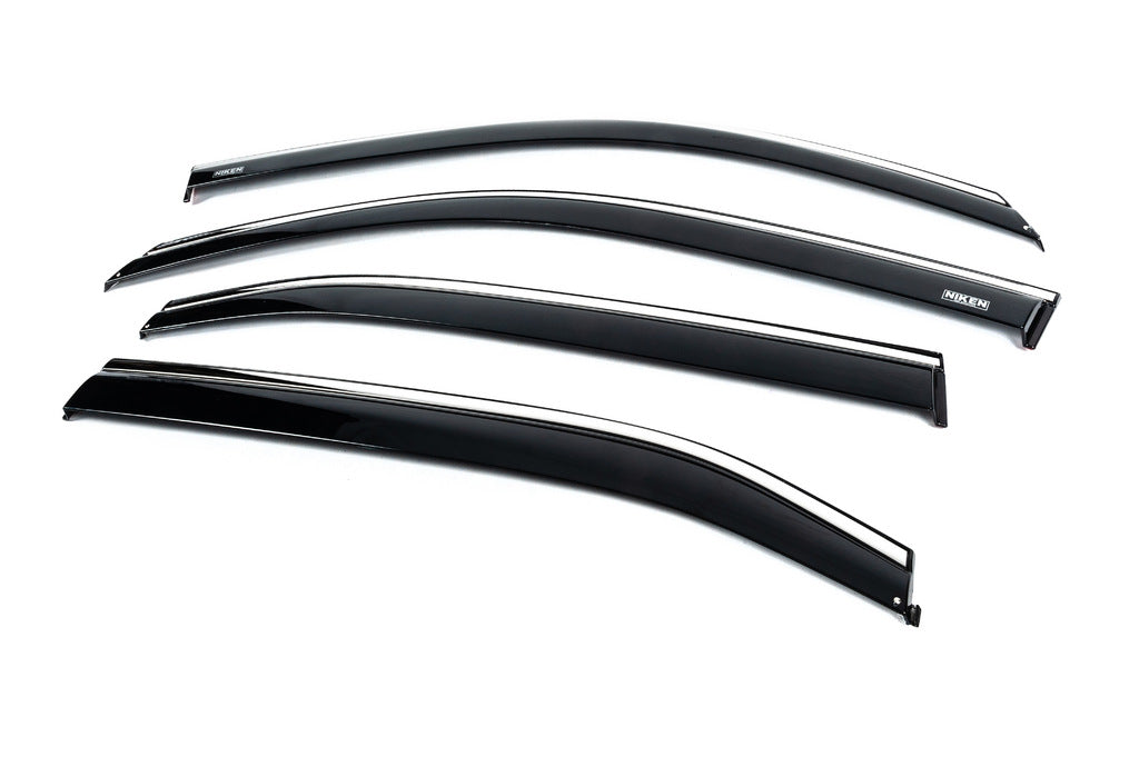 Window deflectors with chrome trim (4 pcs, Niken) for Honda eNP1 2022- - image 6