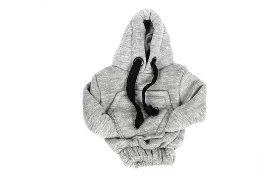 Gear Shift Cover Hoodie (grey, black drawstring) - image 2