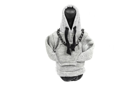 Gear Shift Cover Hoodie (grey, black drawstring) - image 1