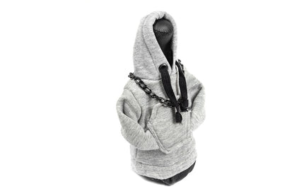 Gear Shift Cover Hoodie (grey, black drawstring) - image 3