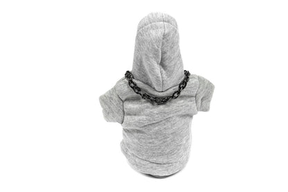 Gear Shift Cover Hoodie (grey, black drawstring) - image 4