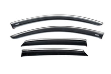 Window deflectors with chrome trim (4 pcs, Niken) for Opel Corsa F 2019- - image 1