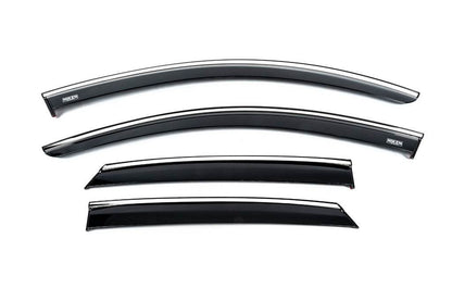 Window vents with chrome (4 PCs, Niken) for Opel Corsa F 2019↗ - Reelken Auto