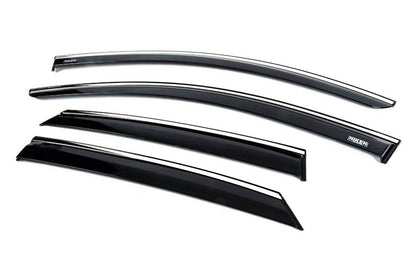 Window vents with chrome (4 PCs, Niken) for Opel Corsa F 2019↗ - Reelken Auto