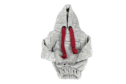 Hoody sweatshirt cover (gray, burgundy lace) - Reelken Auto