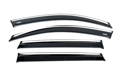 Window vents with chrome (4 PCs, Niken) for Skoda Kamiq - Reelken Auto