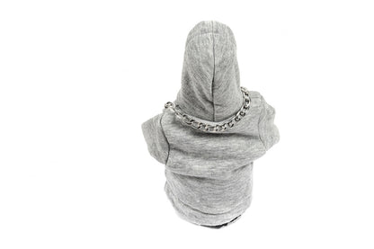 Gear Shift Cover Hoodie (grey, burgundy cord) - image 4