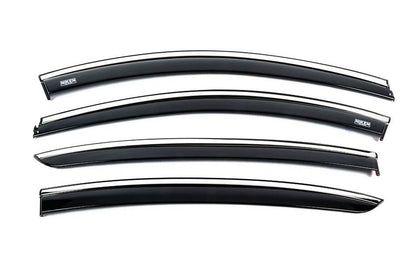 Window vents with chrome (4 PCs, Niken) for Renault Fluence 2009-2016 - Reelken Auto