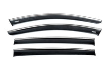 Window deflectors with chrome trim (4 pcs, Niken) for Dacia Sandero 2021- - image 1