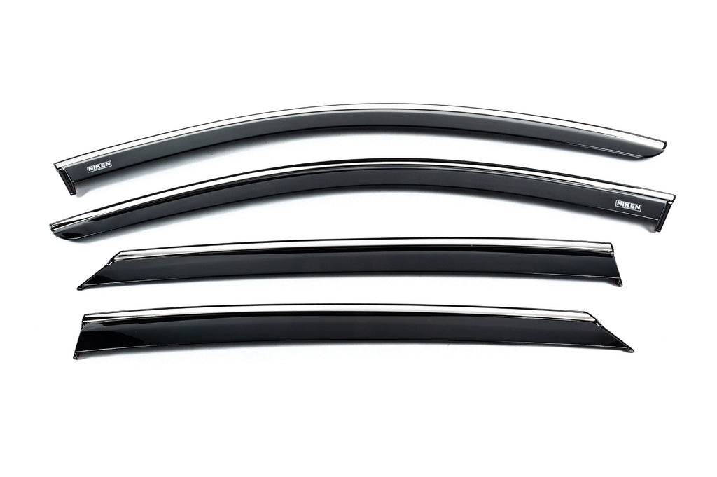 Window vents with chrome (4 PCs, Niken) for Opel Astra L 2022- year - Reelken Auto