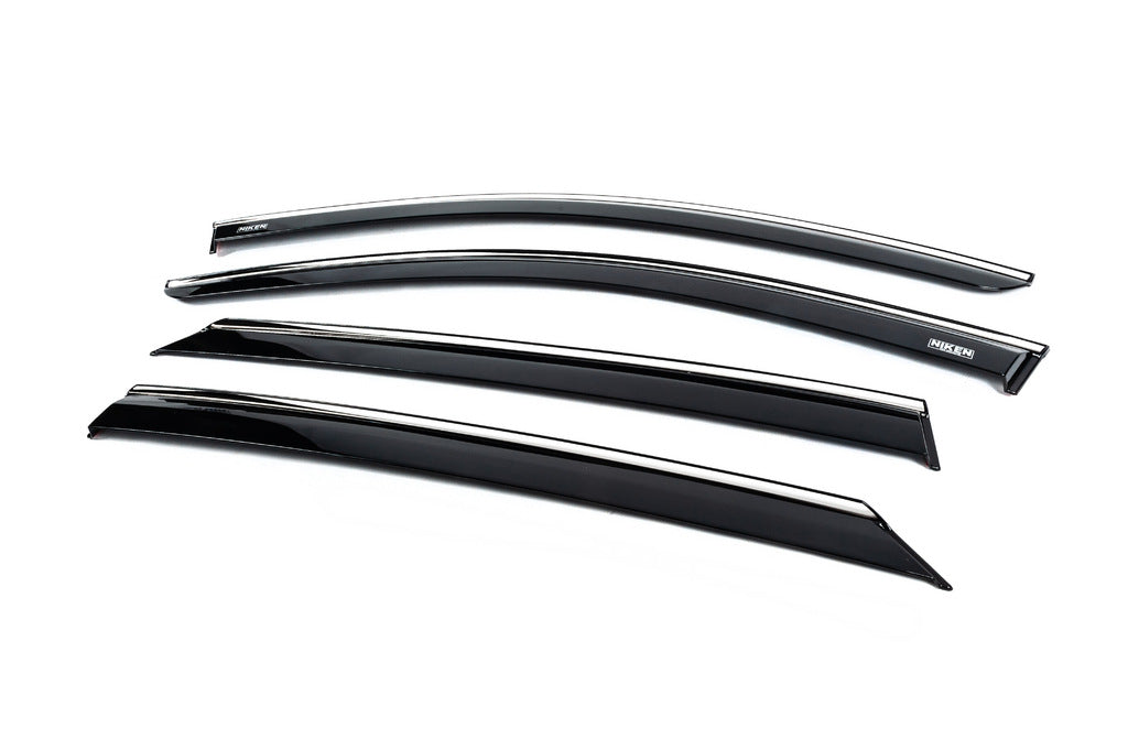Window deflectors with chrome trim (4 pcs, Niken) for Opel Astra L 2022- - image 2