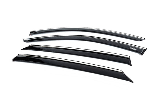 Window deflectors with chrome trim (4 pcs, Niken) for Opel Astra L 2022- - image 2