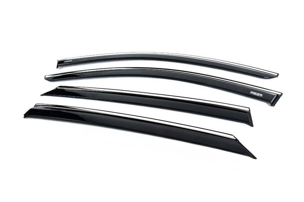 Window vents with chrome (4 PCs, Niken) for Opel Astra L 2022- year - Reelken Auto