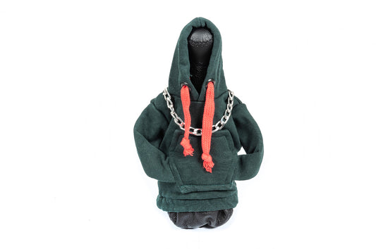 Gear Shift Cover Hoodie Style (green, red drawstring) - image 1
