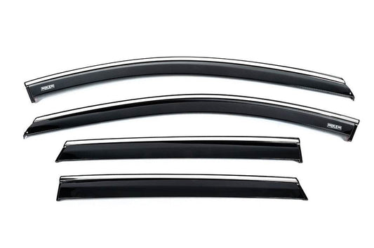 Window vents with chrome (4 PCs, Niken) for Hyundai I-20 2020↗ - Reelken Auto