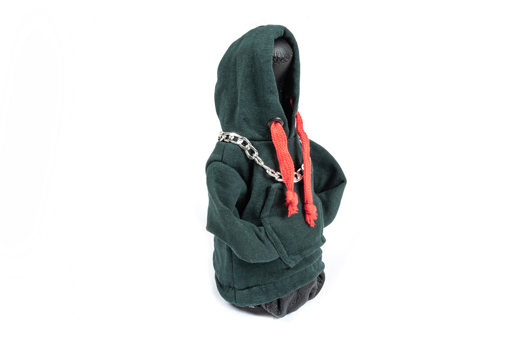 Gear Shift Cover Hoodie Style (green, red drawstring) - image 2