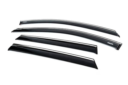 Window vents with chrome (4 PCs, Niken) for Hyundai I-20 2020↗ - Reelken Auto