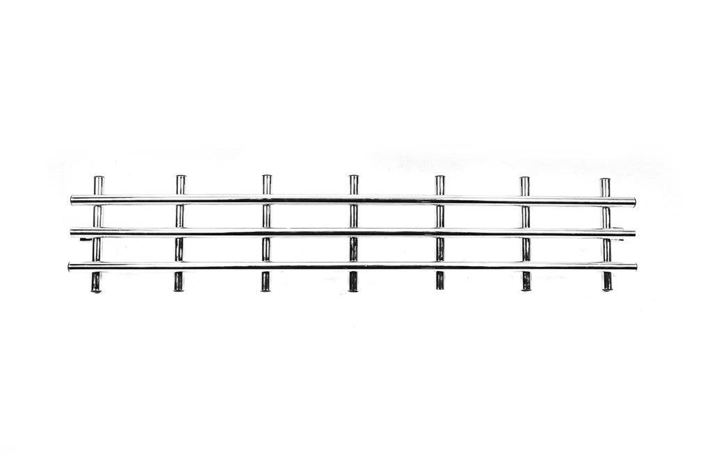Grille in the bumper (stainless steel) for Hyundai Tucson JM 2004↗ - Reelken Auto