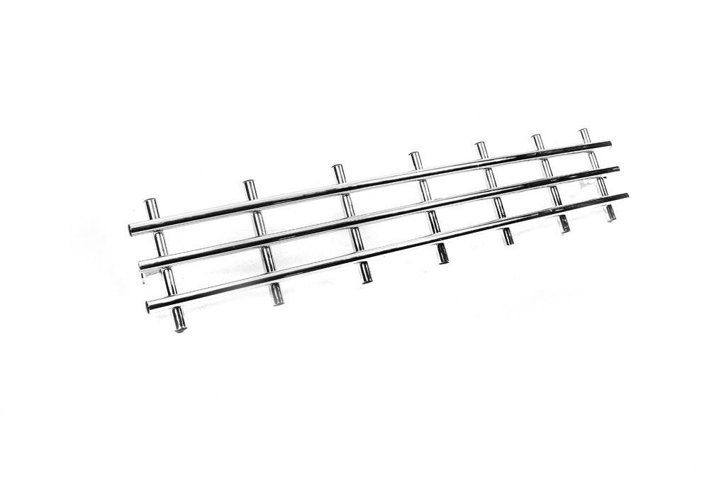 Grille in the bumper (stainless steel) for Hyundai Tucson JM 2004↗ - Reelken Auto