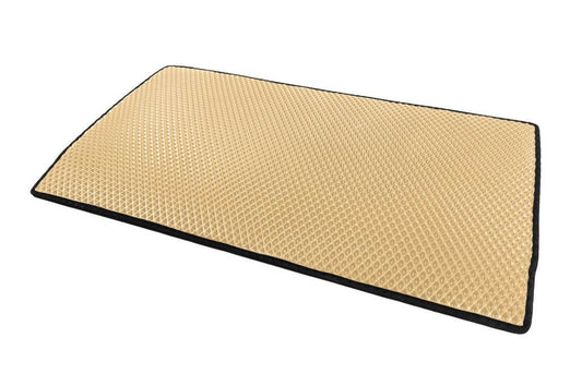Trunk mat (EVA, Beige) for Renault Zoe 2012-2019 - Reelken Auto