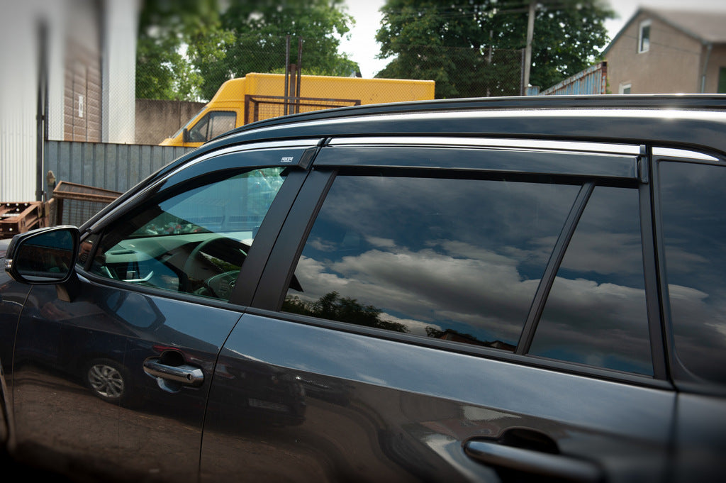 Window wind deflectors with chrome trim (6 pcs, Niken) for Toyota Rav 4 2019- - image 6