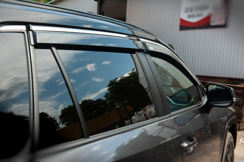 Window deflectors with chrome trim (4 pcs, Niken) for Toyota Rav 4 2019- - image 7