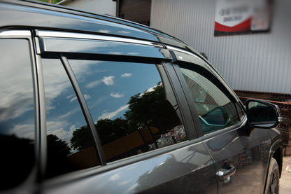 Window wind deflectors with chrome trim (6 pcs, Niken) for Toyota Rav 4 2019- - image 7