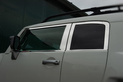 Window Trim Set Stainless Steel 16pcs for Toyota FJ Cruiser 2006-2022 - image 11