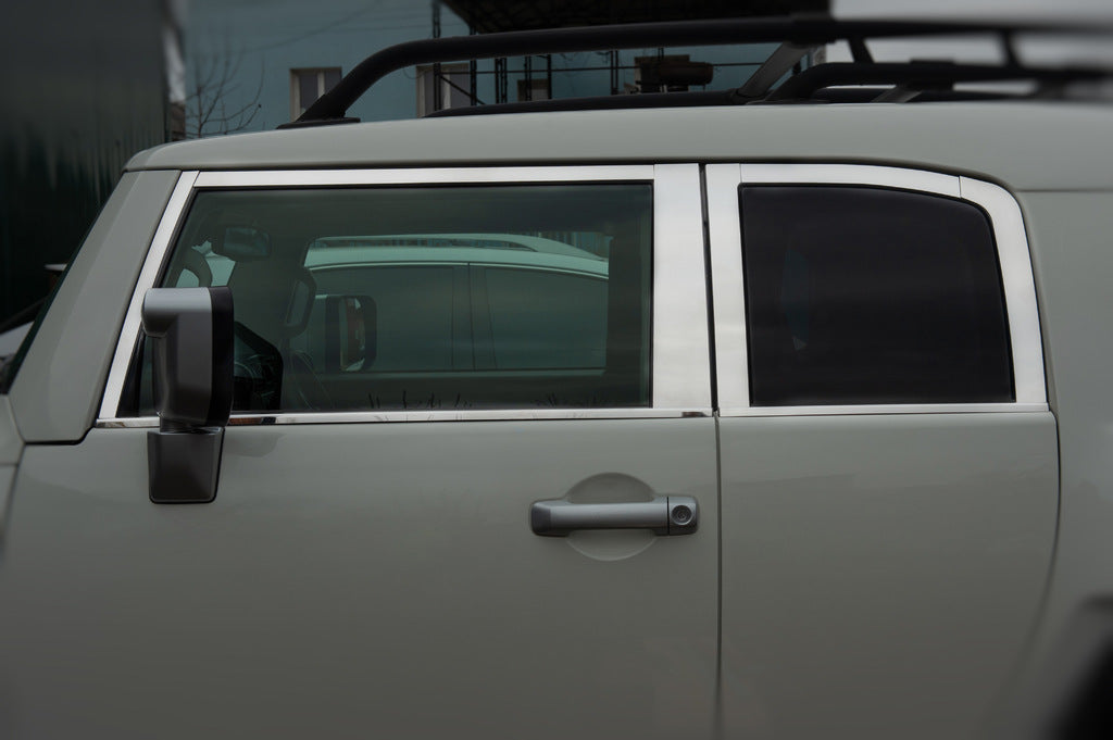 Window Trim Set Stainless Steel 16pcs for Toyota FJ Cruiser 2006-2022 - image 12