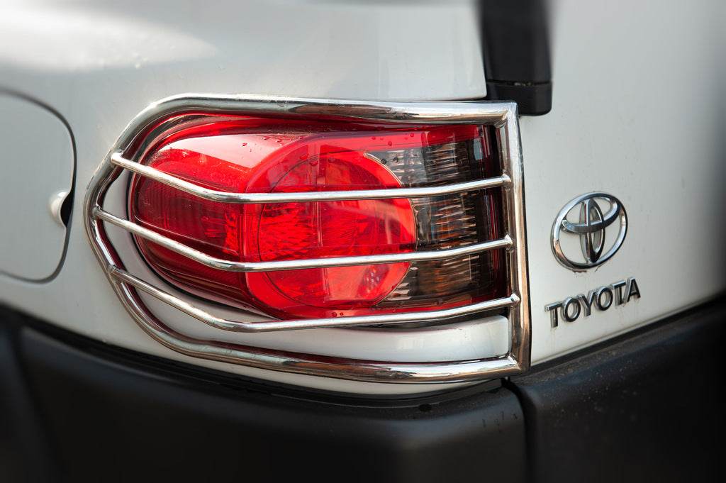 Protection of rear lights (stainless steel, 2 pcs.) for Toyota FJ Cruiser - Reelken Auto
