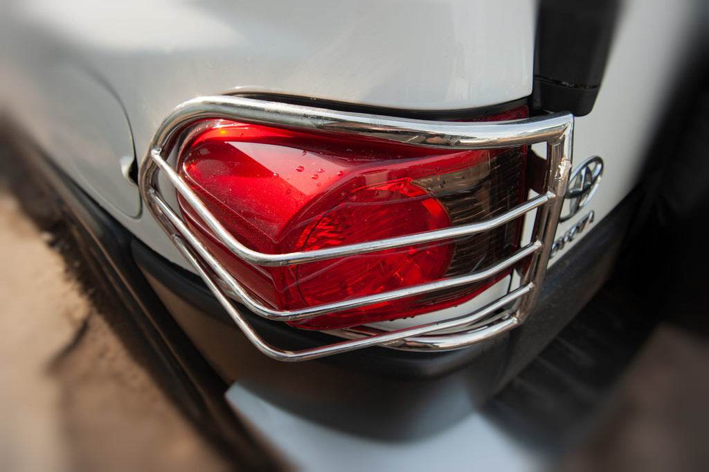 Protection of rear lights (stainless steel, 2 pcs.) for Toyota FJ Cruiser - Reelken Auto