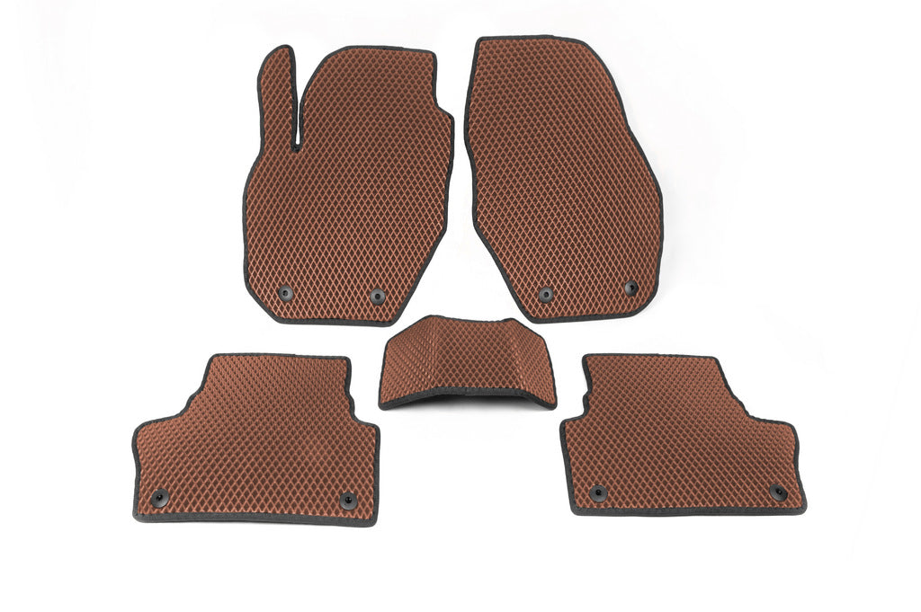 EVA Floor Mats (Brown) for Volvo XC60 2009-2017 - image 1