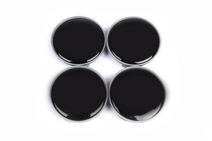 Wheel caps 68/64mm V1 black (4 pcs.) for Toyota - Reelken Auto