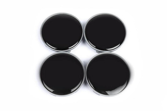 Wheel caps 68/64mm V1 black (4 pcs.) for Toyota - Reelken Auto