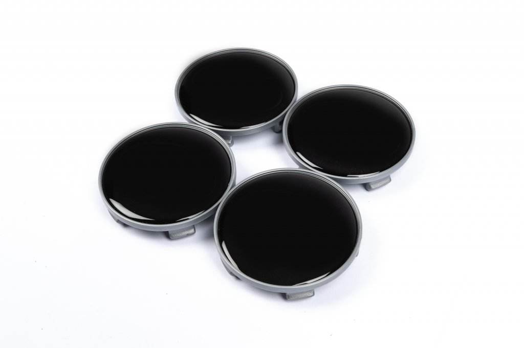 Caps for wheels 57/55.5 mm V1 black (4 pcs) for Toyota - Reelken Auto