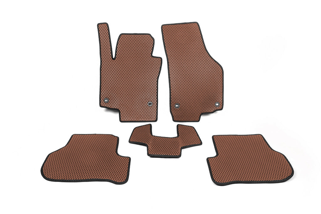EVA Floor Mats (Brown) for Volkswagen Jetta 2006-2011 - image 1