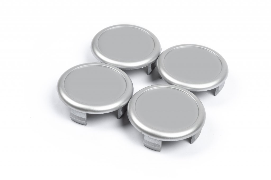 Wheel center caps 57/62mm V3 gray (4 pcs) for Toyota - image 1