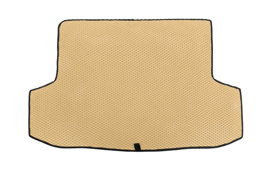 Trunk mat (EVA, beige) for Chevrolet Aveo T200 2002-2008 - Reelken Auto